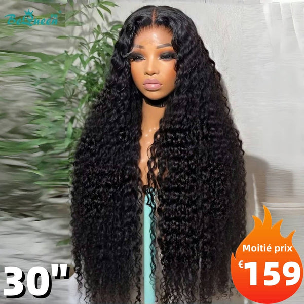 BeQueen "Jessie" Long Deep Wave Lace Front Wig 30 Inches Half Price