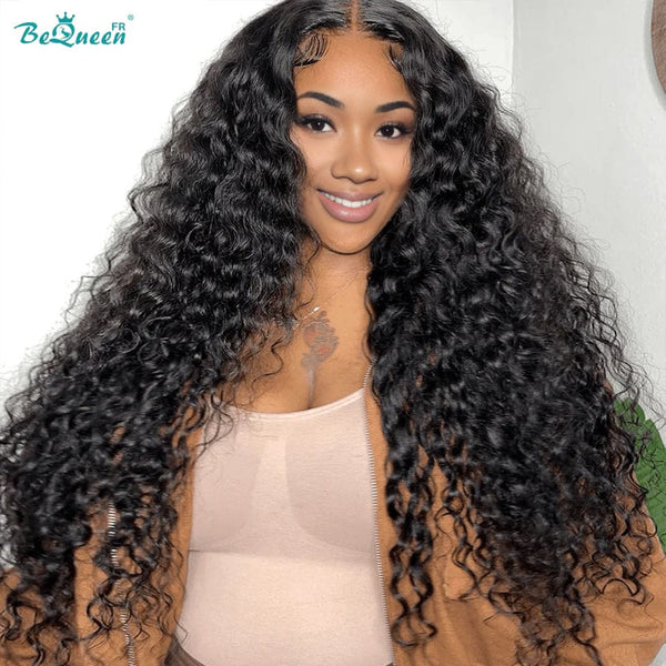 BeQueen „Jessie“ lange, tief gewellte Perücke mit Spitzenfront-Rohhaar 