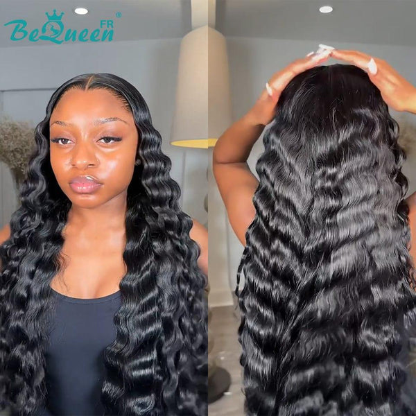 BeQueen "Jessie" Perruque Longue deep wave Avec Lace Frontale SDD 100% Vienamiens 250% Densité