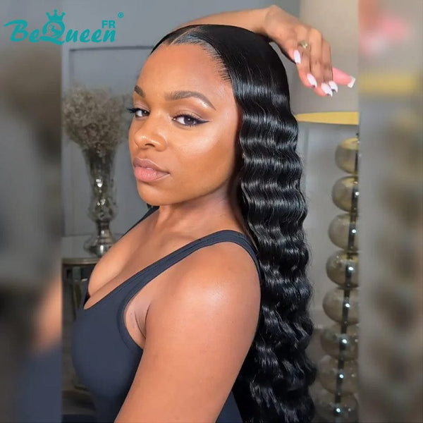 BeQueen "Jessie" Perruque Longue Onda Profunda Com Franja Frontal SDD 100% Vienenses 250% Densidade