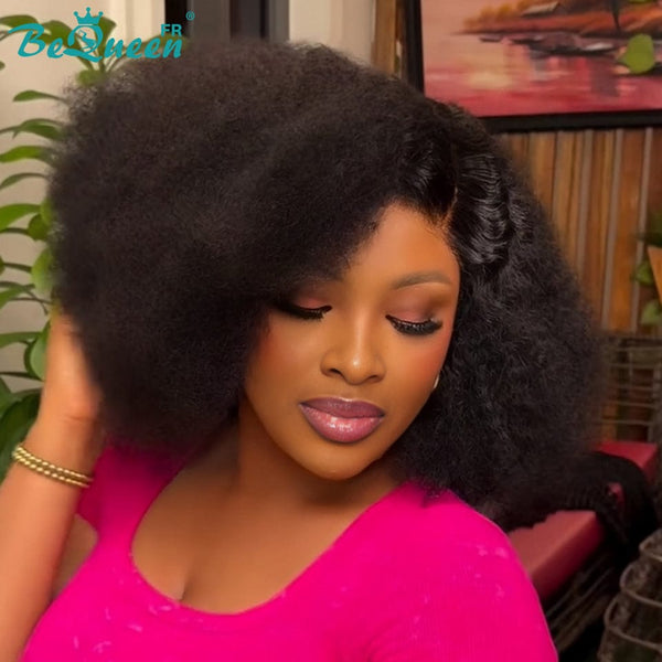 BeQueen "Josie" Perruque Onda Cacheada Castanho Misto Mel Sem cola 12 Polegadas Meio preço