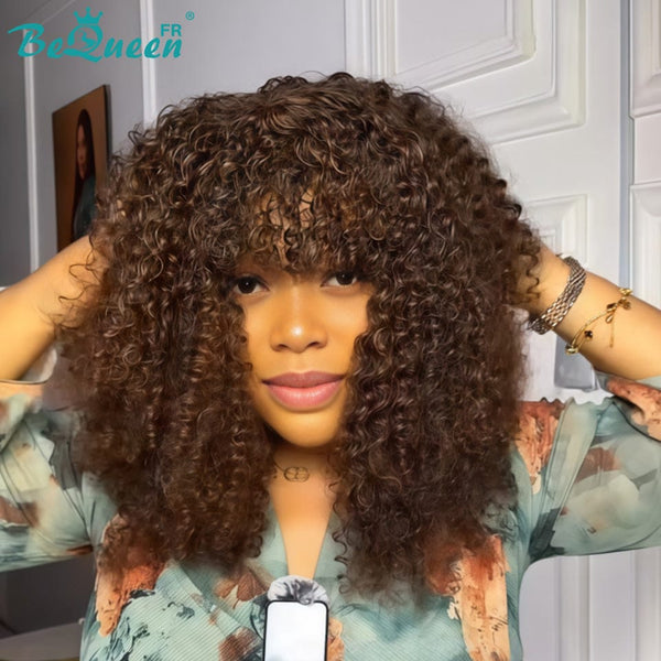 BeQueen "Josie" Peluca Ola Rizada con Fijador Sin Cola 12 Pulgadas a la Mitad de Precio