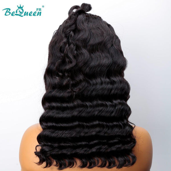 BeQueen "Kazia" Perruque Longue Curly Wave avec Tresse Lace Frontale SDD Haute Qualité