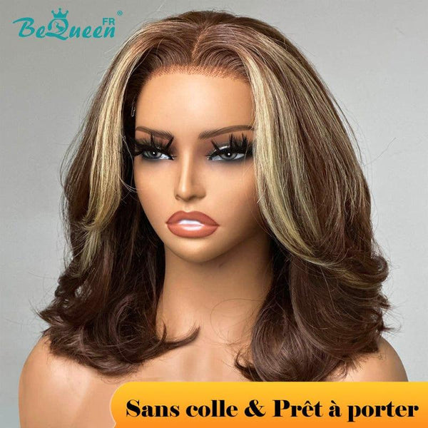 BeQueen "Marjorie" Peruca Onda Corporal Pronta a Usar Sem Cola 13x4