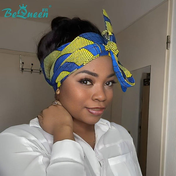 BeQueen "Mimmy" Smooth Hair Bandana 16 inches without glue 100% human hair 