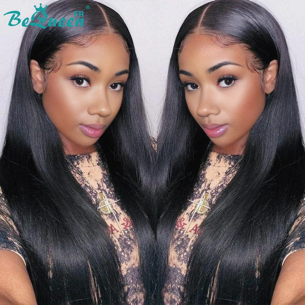 BeQueen „Mina“ lange gerade Perücke mit Spitzenfront 