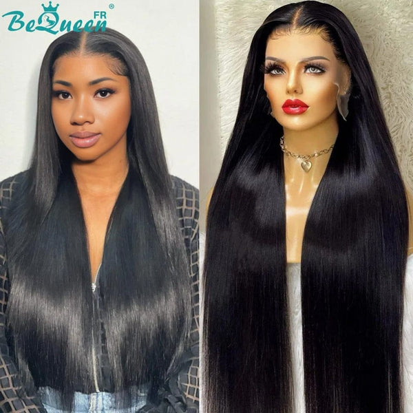 BeQueen „Mina“ lange gerade Perücke mit Spitzenfront 