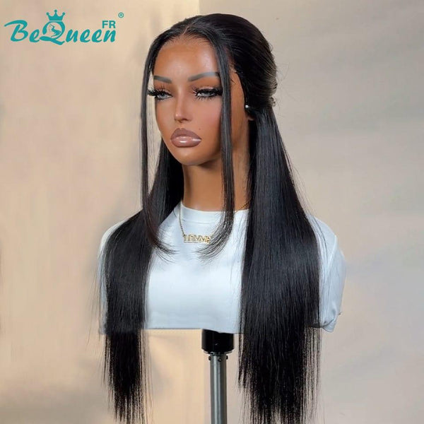 BeQueen “Mina" Perruque Longue Lisse avec Lace Frontale 24 Pouces déjà Customisée Sans colle prêt à porter Moitié prix