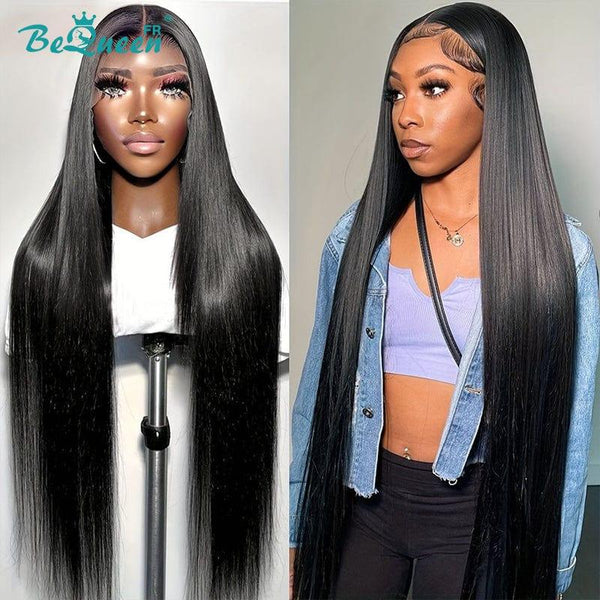 BeQueen "Mina" Perruque Longue Lisse avec Lace Frontale SDD