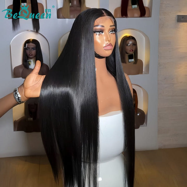 BeQueen "Mina" Long Straight Glueless Wig Ready to Wear with Lace Closure 30 Inches Half Price