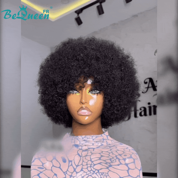 BeQueen "Monna" Perruque Pixie afro sans colle 8 pouces