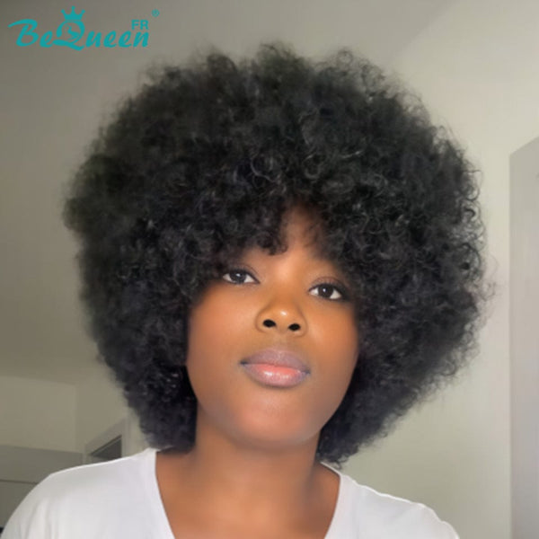 BeQueen "Monna" Perruque Pixie afro sans colle à la machine Moitié prix style2