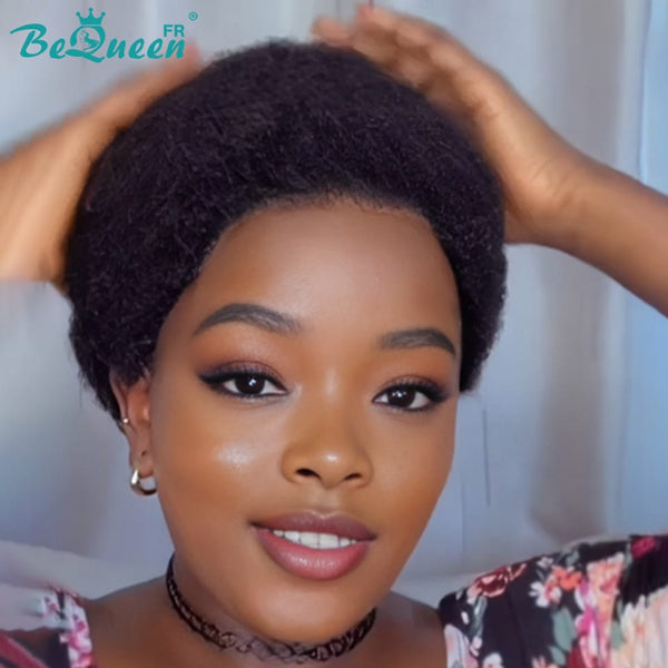 BeQueen "Monna" Afro-Pixie-Perücke ohne Kleber, Lace Front, halber Preis style5