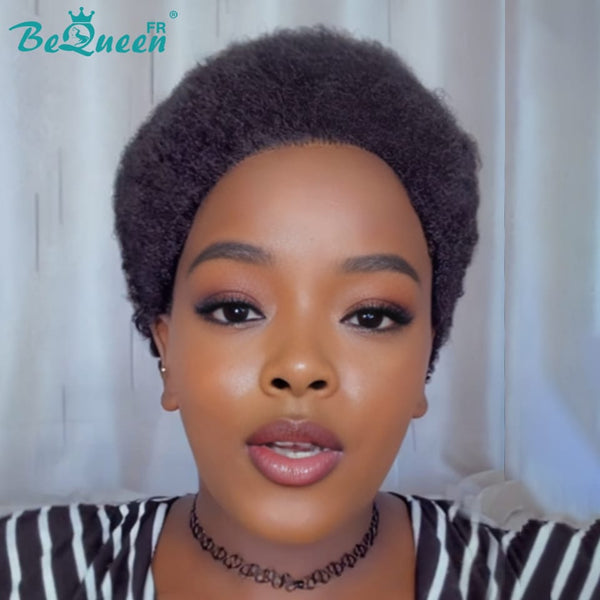 BeQueen "Monna" Afro-Pixie-Perücke ohne Kleber, Lace Front, halber Preis style5
