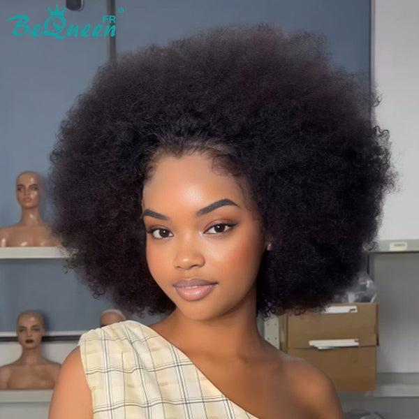 BeQueen "Monna" Afro-Pixie-Perücke ohne Kleber, Lace Front, halber Preis, Style4