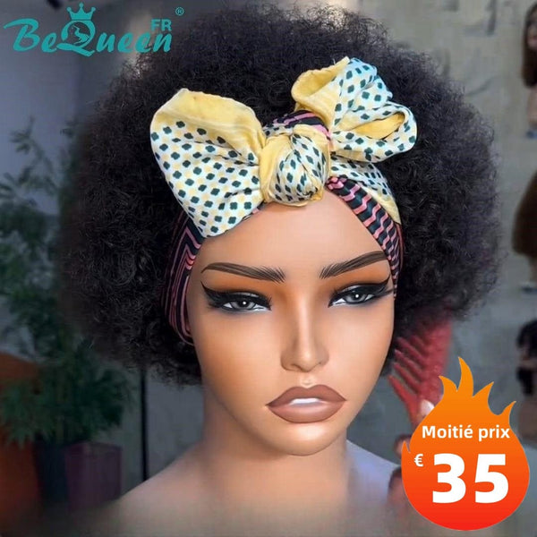 BeQueen "Monna" Perruque Pixie afro sans colle Moitié prix