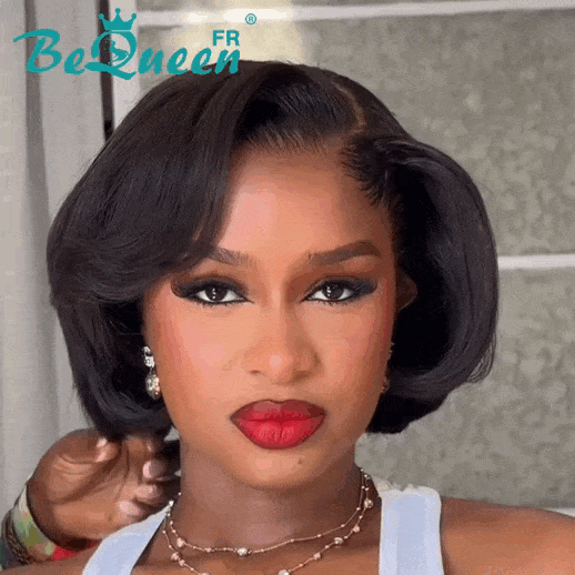 BeQueen "olly" Bob Wig in Layers with Lace Front 13*4 