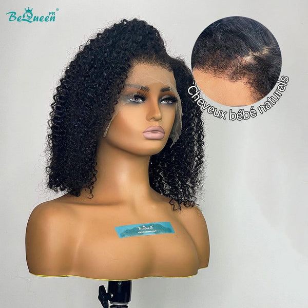 BeQueen “Paula” Perruque Bob Bords Bouclés Curly Wave avec Lace Frontale 13x4