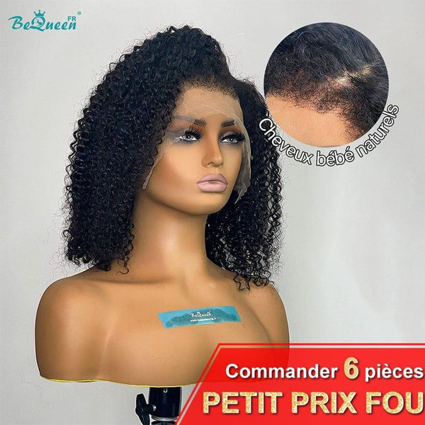 BeQueen “Paula” Perruque Bob Bords Bouclés Curly Wave avec Lace Frontale 13x4 Petit Prix FOU