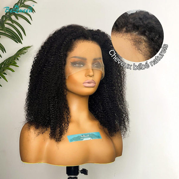 BeQueen “Paula” Perruque Bob Bords Bouclés Curly Wave avec Lace Frontale 13x4 Petit Prix FOU