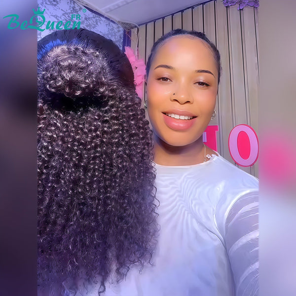 BeQueen “Paula" Perruque Longue curly wave avec Lace Frontale déjà Customisée Sans colle prêt à porter