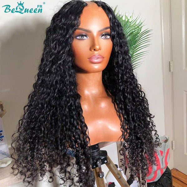 Bequeen Perruque à Dentelle U Part Curly wave