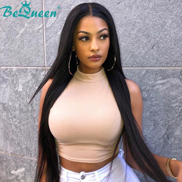 BeQueen Long Straight Lace Front Wig 13X4