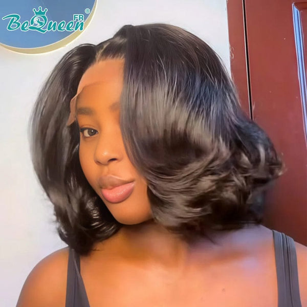 BeQueen "Polysia" Bouncy Bob Wig with Lace Closure 5*5 Style 2