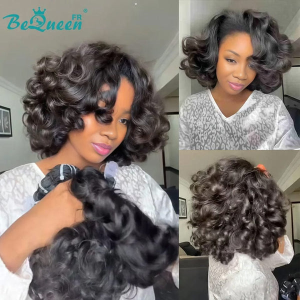 BeQueen "Polysia" Bouncy Bob Wig with Lace Front