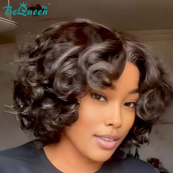 BeQueen "Polysia" Bob-Perrücke mit bouncy Effekt und voller Spitzenfront Style 2