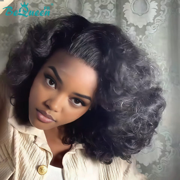 BeQueen "Polysia" Bouncy-Bob-Perücke mit klebefreier Lace-Front, Stil 29