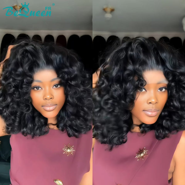BeQueen "Polysia" Bob-Perücke, bouncy, mit kleberloser Lace-Front, Style 30