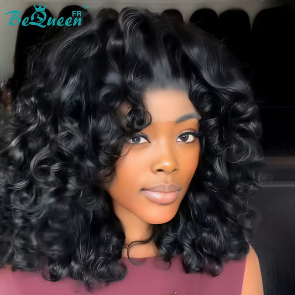BeQueen "Polysia" Bob-Perücke, bouncy, mit kleberloser Lace-Front, Style 30
