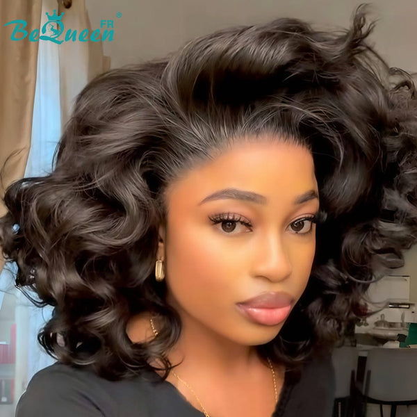 BeQueen "Polysia" Bouncy Bob Wig with Full Volume Lace Front