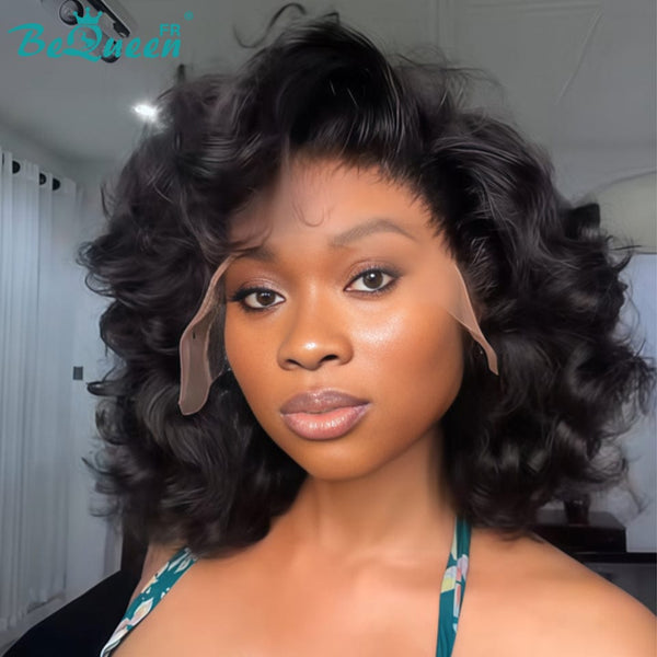 BeQueen "Polysia" Perruque Bob bouncy avec Lace frontale volume pleine style 10