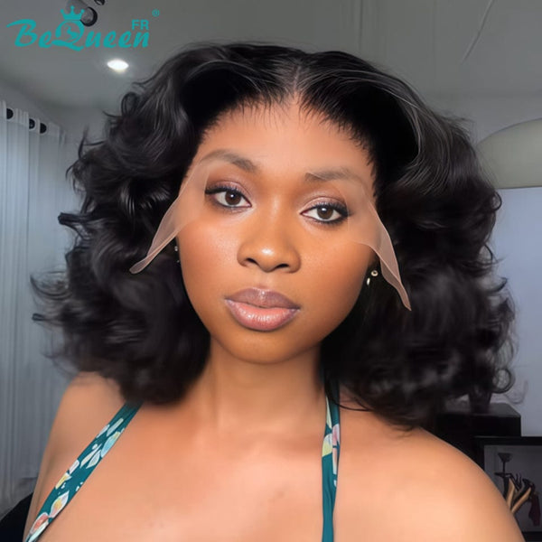 BeQueen "Polysia" Perruque Bob bouncy avec Lace frontale volume pleine style 10