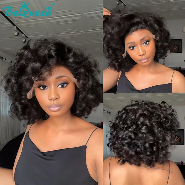 BeQueen "Polysia" Perruque Bob bouncy avec Lace frontale volume pleine style 11