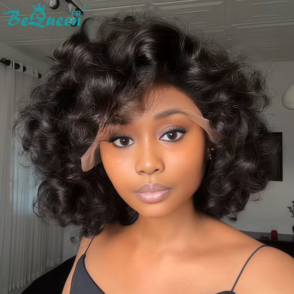 BeQueen "Polysia" Perruque Bob bouncy avec Lace frontale volume pleine style 11