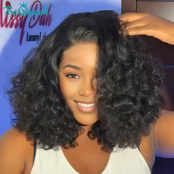 BeQueen "Polysia" Bouncy Bob Wig with Full Lace Front Volume Style 2