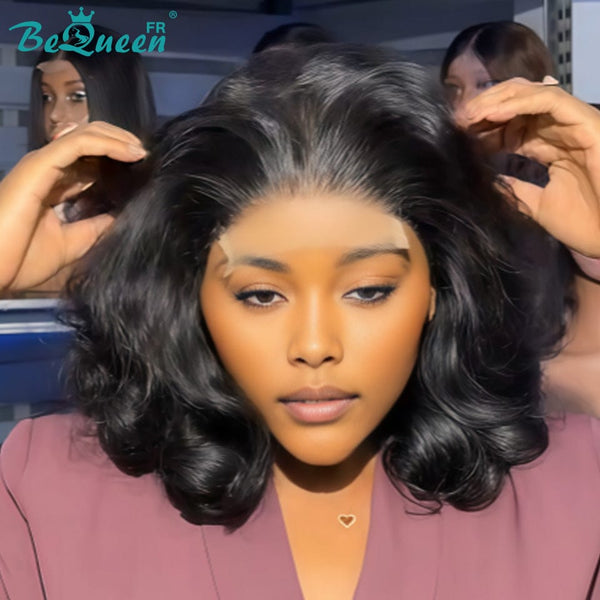 BeQueen "Polysia" Perruque Bob bouncy avec Lace frontale volume pleine style 26
