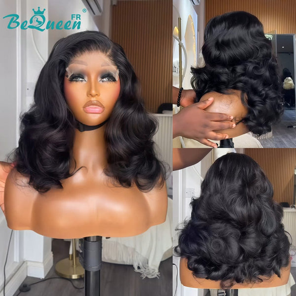 BeQueen "Polysia" Perruque Bob bouncyavec Lace closure 5*5