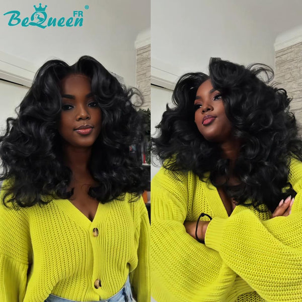 
BeQueen "Polysia" Perruque Bob com laço de fecho elástico 5*5 12 Polegadas Meio preço