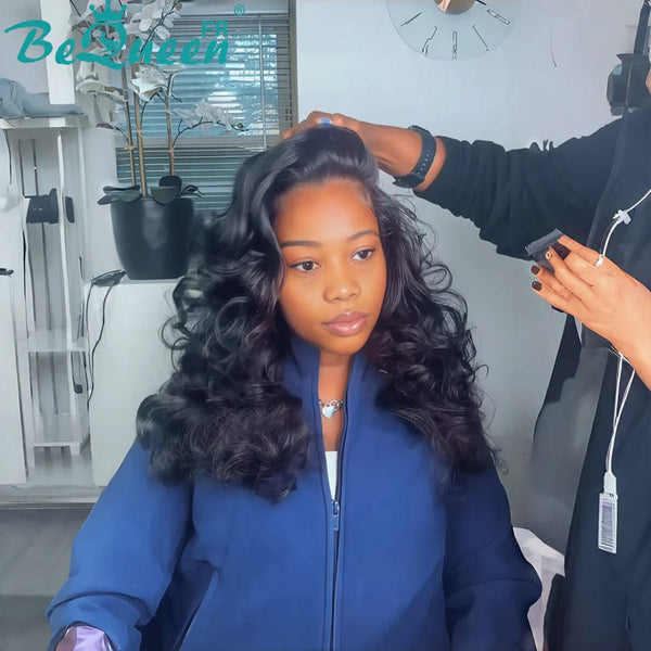 BeQueen "Polysia" Bouncy Bob Wig with 5*5 Lace Closure Style 2