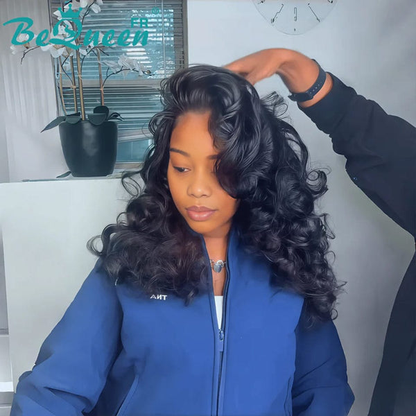 BeQueen "Polysia" Bouncy Bob Wig with 5*5 Lace Closure Style 2