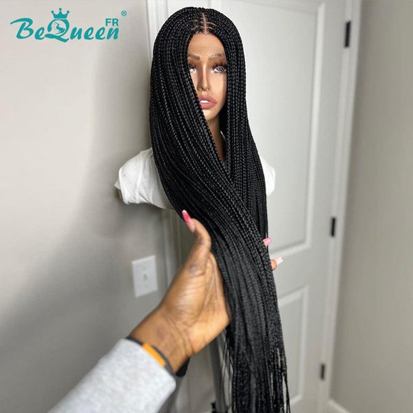 BeQueen "Sidonia" Long Custom Wig with Braid Ready to Wear Glueless 200% Density