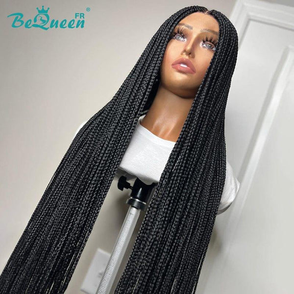 BeQueen "Sidonia" Long Custom Wig with Braid Ready to Wear Glueless 200% Density