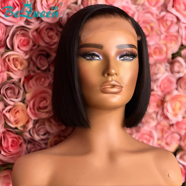 BeQueen "Sonia" Perruque Bob 10 Pouces Lisse avec lace closure 4*4