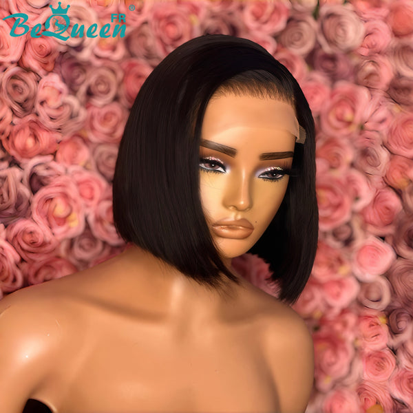 BeQueen "Sonia" Perruque Bob 10 Pouces Lisse avec lace closure 4*4