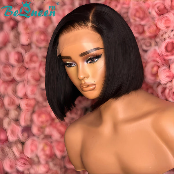 BeQueen "Sonia" Perruque Bob 10 Pouces Lisse avec lace closure 4*4