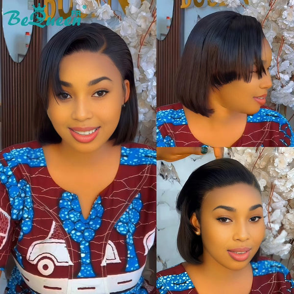 BeQueen "Sonia" Bob-Glatze mit Spitzenfrontal 10 Zoll halbpreisig 